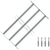 Justerbart Fönstergaller för fönster med 3 stänger vidaXL 500 - 650 mm – miniatyr 1
