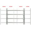 Justerbart Fönstergaller för fönster med 4 stänger vidaXL 500 - 650 mm – miniatyr 2