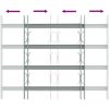 Justerbart Fönstergaller för fönster med 4 stänger vidaXL 500 - 650 mm – miniatyr 5
