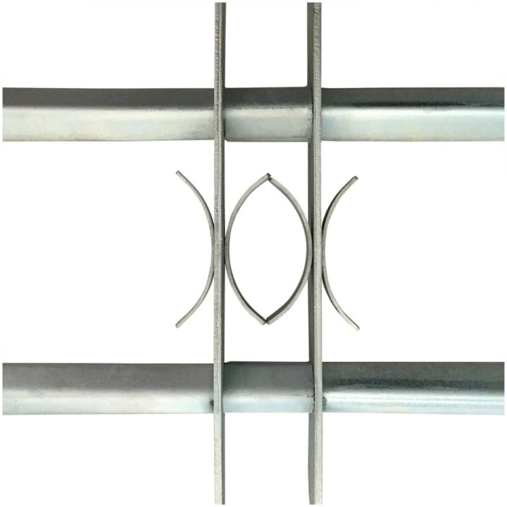 Justerbart fönstergaller med 2 stänger vidaXL 1000 - 1500 mm – bild 3