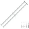 Justerbart fönstergaller med 2 stänger vidaXL 1000 - 1500 mm – miniatyr 1