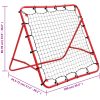 Justerbart fotbollsmål Kickback Rebounder 100 x 100 cm vidaXL – miniatyr 9
