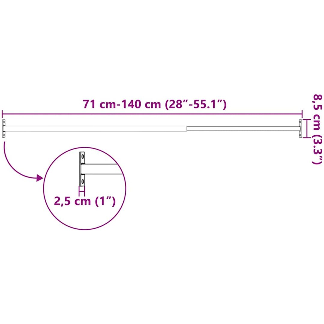 Justerbart inkrypningsskydd för fönster 710-1200 mm vidaXL N/a – bild 8