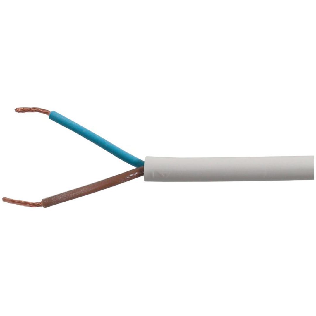 Kabel Skk Vit Bobin=100m BÅREBO Area mm2: 2x0,75