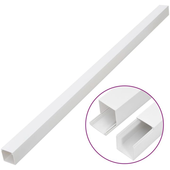 Kabelkanal 100x60 mm 10 m PVC vidaXL 100 x 60 mm 10 m – bild 3