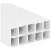 Kabelkanal 100x60 mm 10 m PVC vidaXL 100 x 60 mm 10 m – miniatyr 5