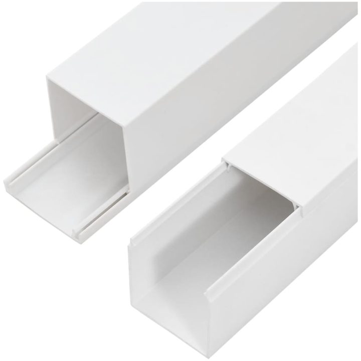 Kabelkanal 100x60 mm 10 m PVC vidaXL 100 x 60 mm 10 m – bild 6