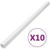Kabelkanal 100x60 mm 10 m PVC vidaXL 100 x 60 mm 10 m – miniatyr 1