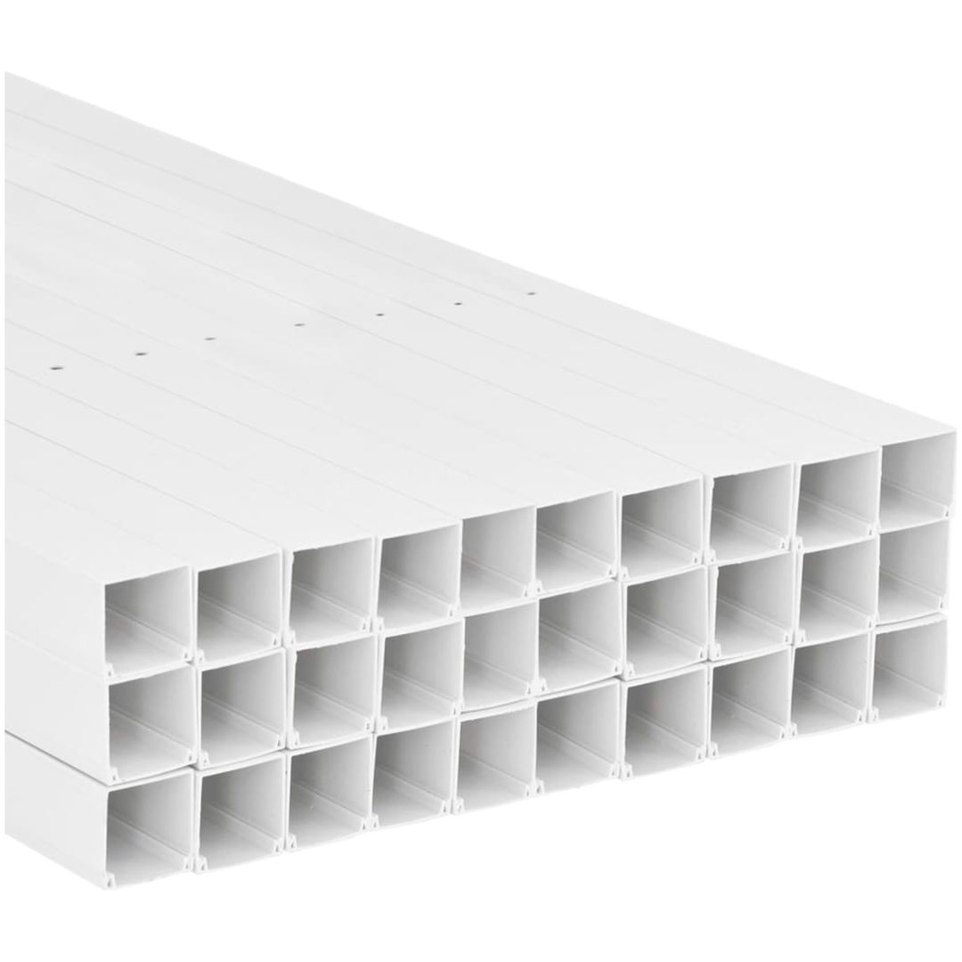 Kabelkanal 100x60 mm 30 m PVC vidaXL 100 x 60 mm 30 m – bild 5