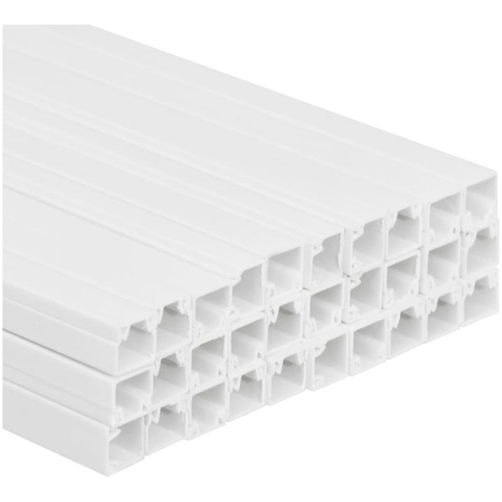 Kabelkanal 15x10 mm 30 m PVC vidaXL 15 x 10 mm 30 m – bild 5