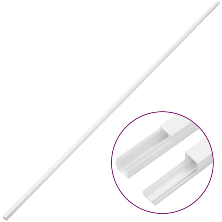 Kabelkanal 20x10 mm 10 m PVC vidaXL 20 x 10 mm 10m – bild 3