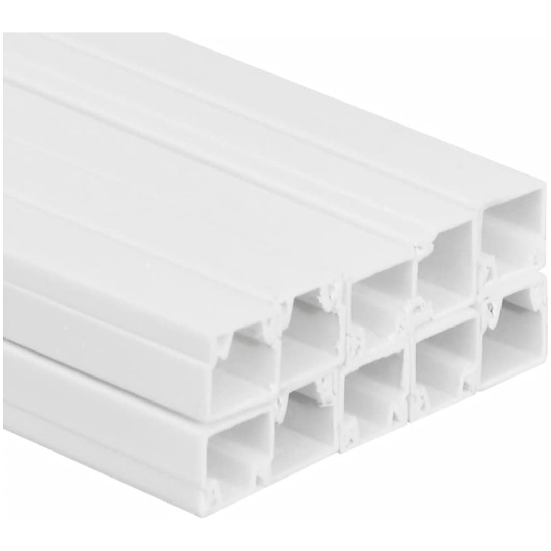 Kabelkanal 20x10 mm 10 m PVC vidaXL 20 x 10 mm 10m – bild 5