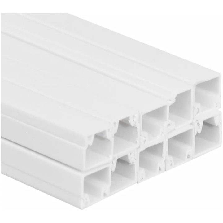Kabelkanal 20x10 mm 10 m PVC vidaXL 20 x 10 mm 10m – bild 5