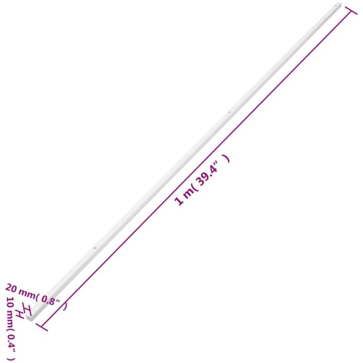 Kabelkanal 20x10 mm 10 m PVC vidaXL 20 x 10 mm 10m – bild 9
