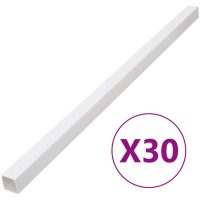 Kabelkanal 33x33 mm 30 m PVC vidaXL