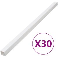 Kabelkanal 40x25 mm 30 m PVC vidaXL