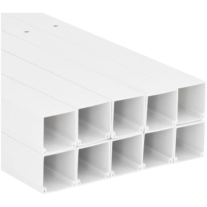 Kabelkanal 40x40 mm 10 m PVC vidaXL 40 x 40 mm 10 m – bild 5