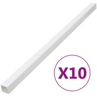 Kabelkanal 40x40 mm 10 m PVC vidaXL