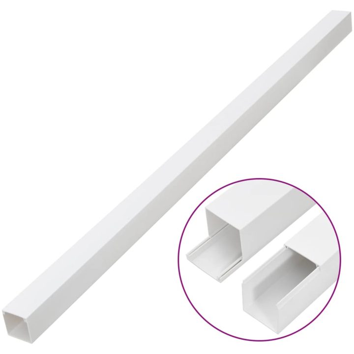 Kabelkanal 50x25 mm 10 m PVC vidaXL 50 x 25 mm 10 m – bild 3
