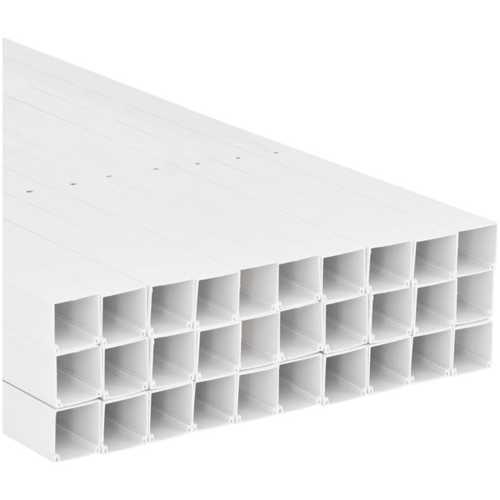 Kabelkanal 50x25 mm 30 m PVC vidaXL 50 x 25 mm 30 m – bild 5