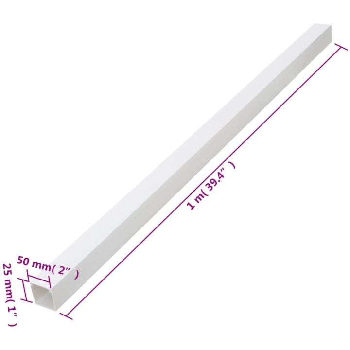Kabelkanal 50x25 mm 30 m PVC vidaXL 50 x 25 mm 30 m – bild 9