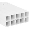 Kabelkanal 60x40 mm 10 m PVC vidaXL 60 x 40 mm 10 m – miniatyr 5