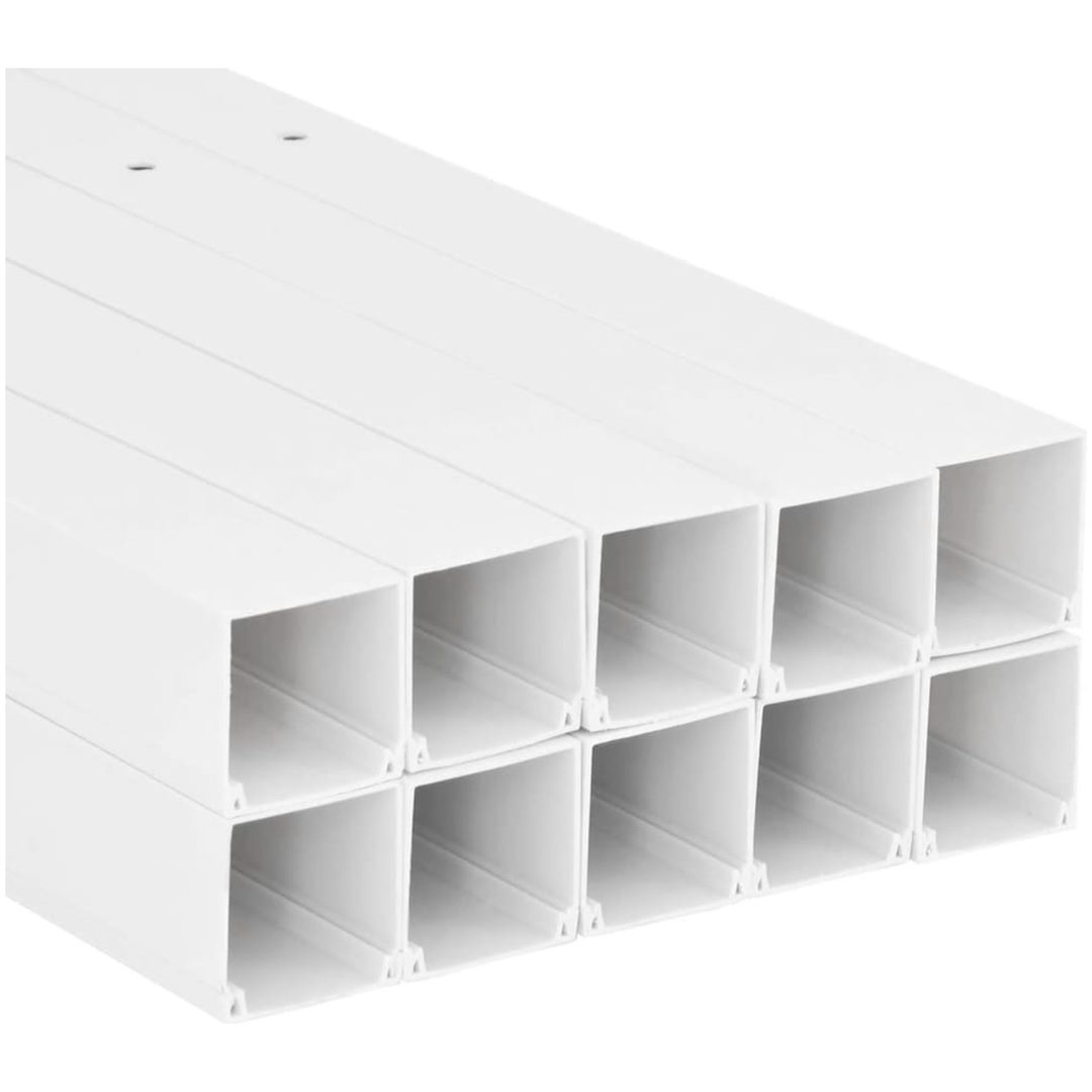 Kabelkanal 60x40 mm 10 m PVC vidaXL 60 x 40 mm 10 m – bild 5