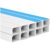 Kabelkanal självhäftande 100x40 mm 10 m PVC vidaXL 100 x 40 mm 10 m – miniatyr 5