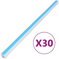 Kabelkanal självhäftande 30x15 mm 30 m PVC vidaXL