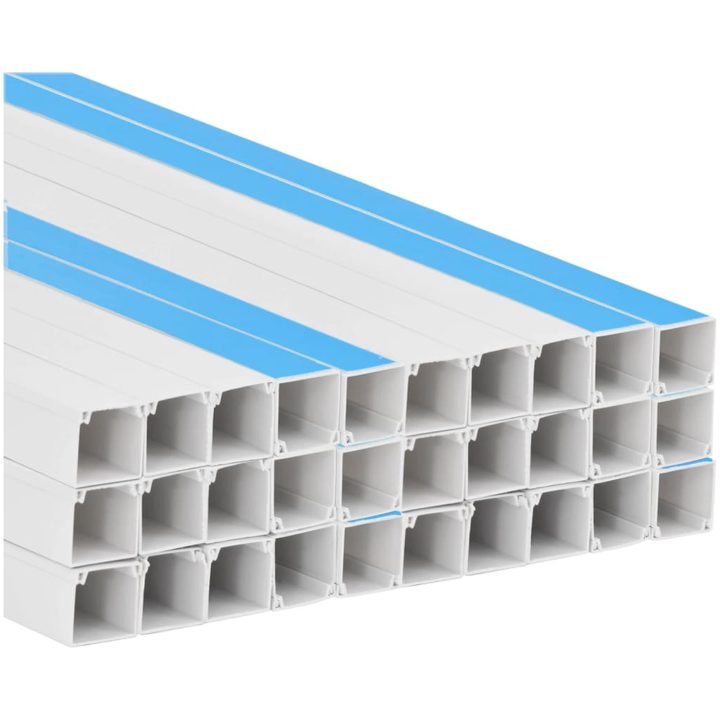 Kabelkanal självhäftande 40x40 mm 30 m PVC vidaXL 40 x 40 mm 30 m – bild 5