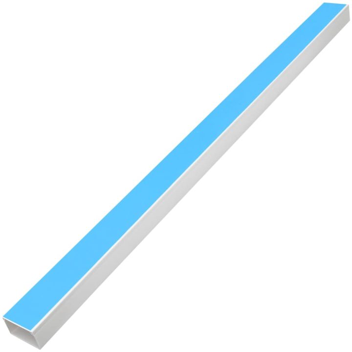 Kabelkanal självhäftande 60x40 mm 10 m PVC vidaXL 60 x 40 mm 10 m – bild 2