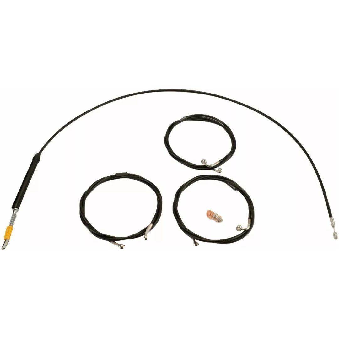 Kabelkit Standard Svart Vinyl Flätad LA CHOPPERS