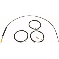 Kabelkit Standard Svart Vinyl Flätad LA CHOPPERS