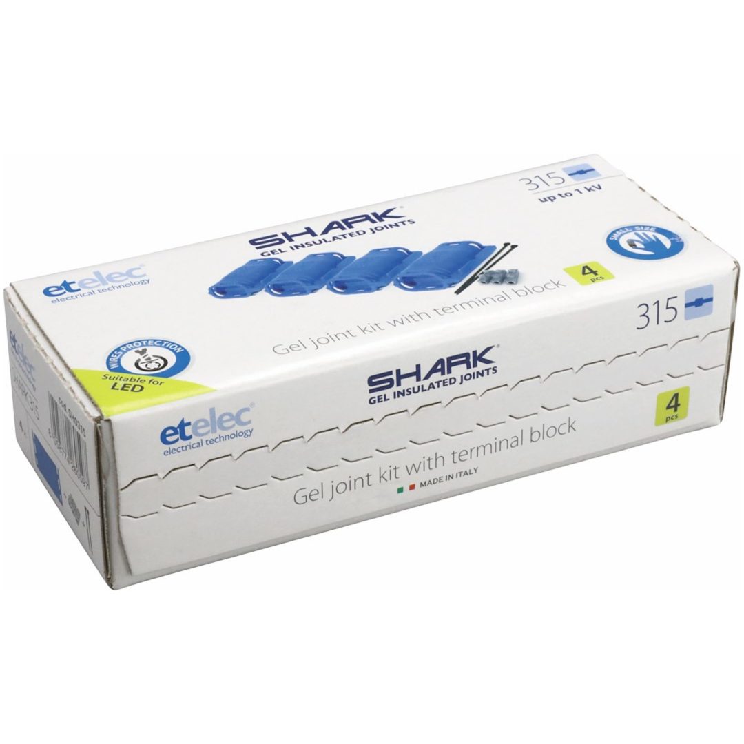 Kabelskarv Gel, 3x1,5mm², Set om 4 st skarvar MALMBERGS – bild 2