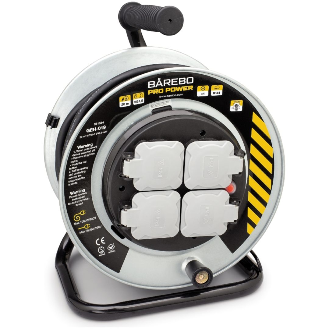Kabelvinda 20m 3g1,5 Rdoe Antitw PROPOWER Kabel: 3G1,5