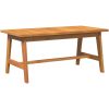 Kaffe bord Massivt akaciaträ vidaXL 90 x 45 x 40 cm – miniatyr 2