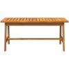 Kaffe bord Massivt akaciaträ vidaXL 90 x 45 x 40 cm – miniatyr 6