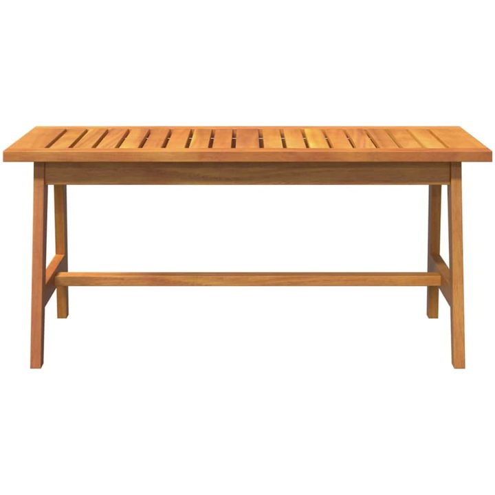 Kaffe bord Massivt akaciaträ vidaXL 90 x 45 x 40 cm – bild 6