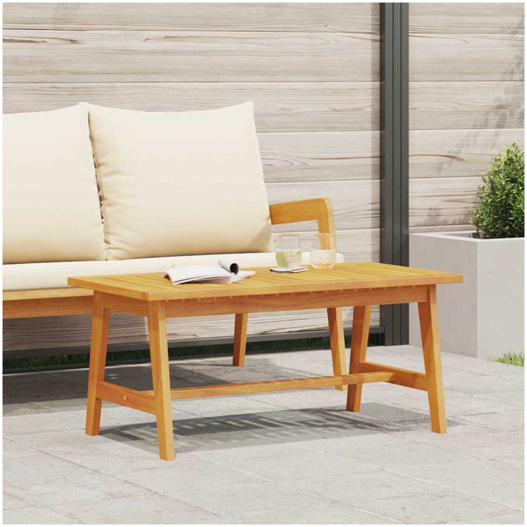 Kaffe bord Massivt akaciaträ vidaXL 90 x 45 x 40 cm