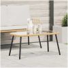 Kaffe Bord Naturligt Poly Rattan vidaXL 90 x 45 x 43 cm – miniatyr 1