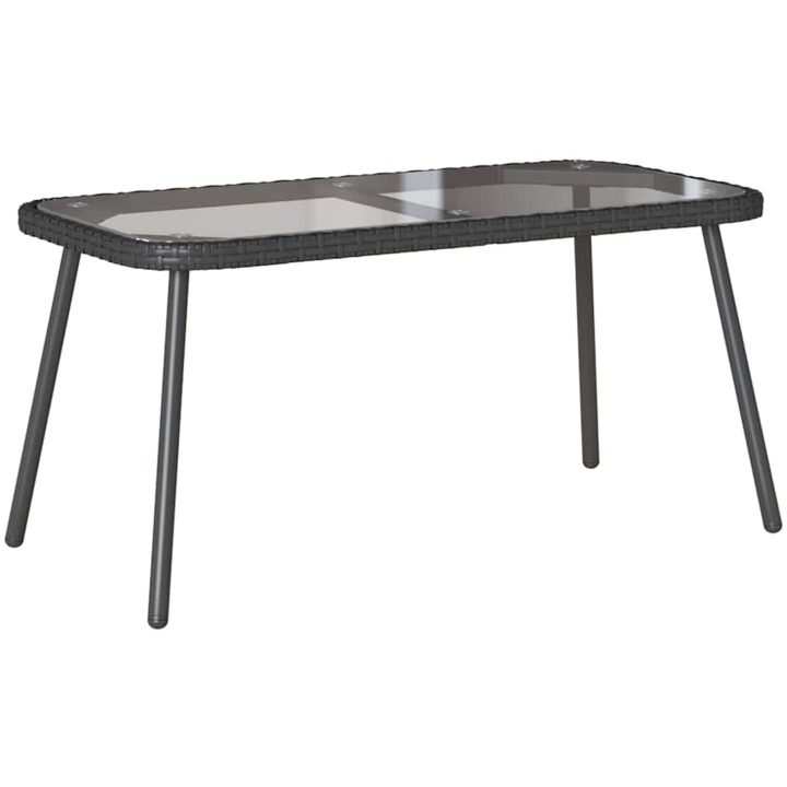 Kaffeebord Svart 90x45x42 cm Konstrotting vidaXL 90 x 45 x 43 cm – bild 2