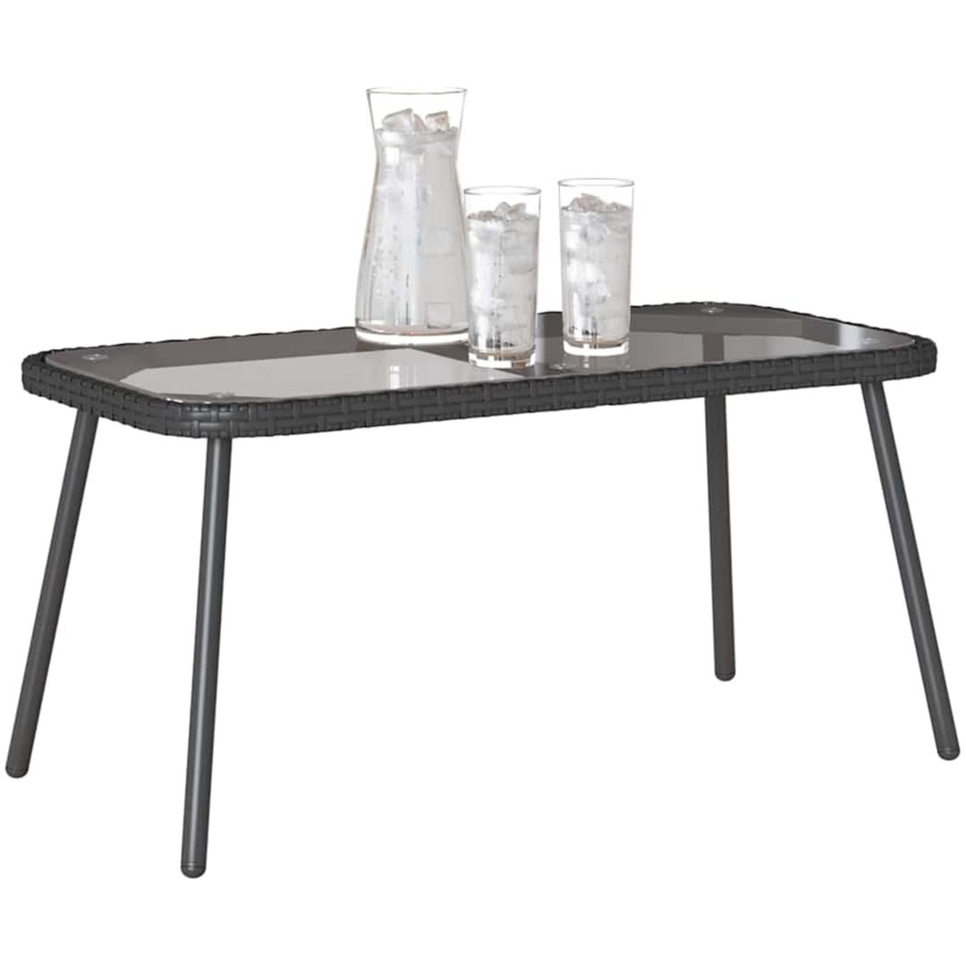 Kaffeebord Svart 90x45x42 cm Konstrotting vidaXL 90 x 45 x 43 cm – bild 3