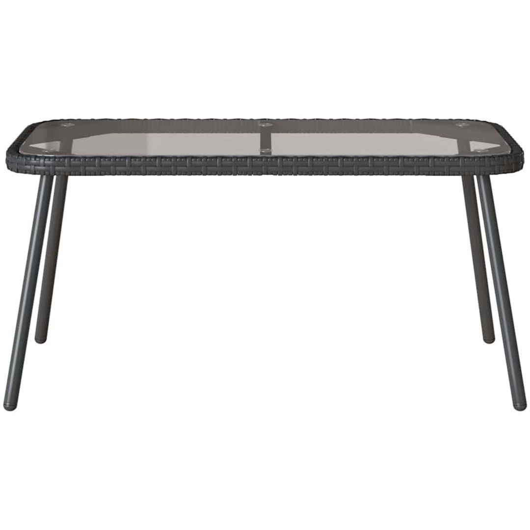 Kaffeebord Svart 90x45x42 cm Konstrotting vidaXL 90 x 45 x 43 cm – bild 5