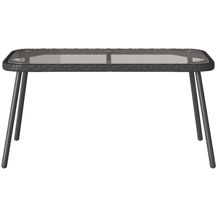 Kaffeebord Svart 90x45x42 cm Konstrotting vidaXL 90 x 45 x 43 cm – bild 5