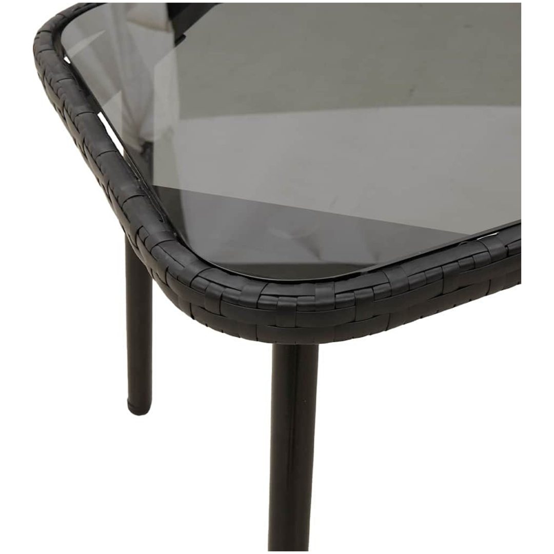Kaffeebord Svart 90x45x42 cm Konstrotting vidaXL 90 x 45 x 43 cm – bild 7