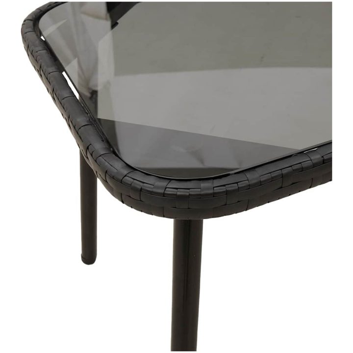 Kaffeebord Svart 90x45x42 cm Konstrotting vidaXL 90 x 45 x 43 cm – bild 7