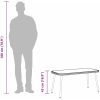 Kaffeebord Svart 90x45x42 cm Konstrotting vidaXL 90 x 45 x 43 cm – miniatyr 10