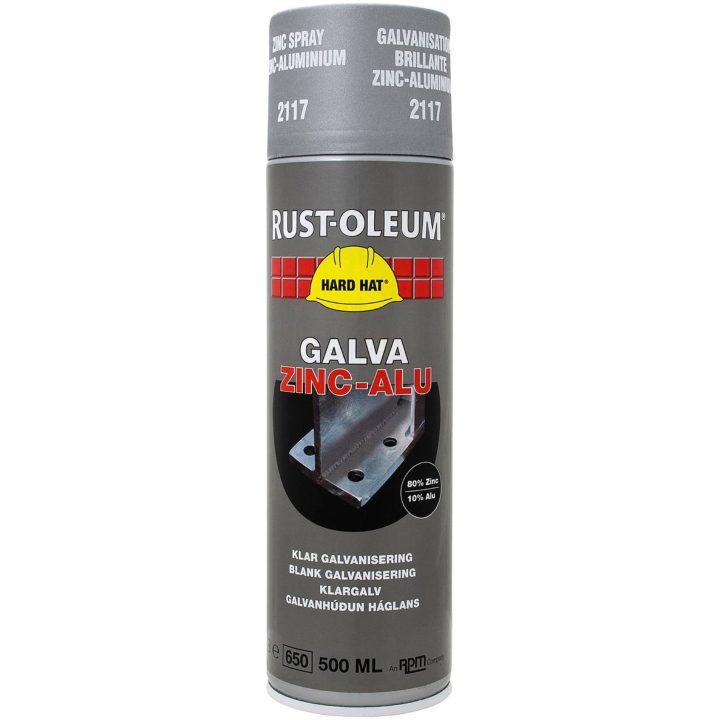 Kallgalv Rust-Oleum Galva Zink-Alu 2117, 1017 KALLGALV SPRAY ZINK-ALU 2117 – bild 2