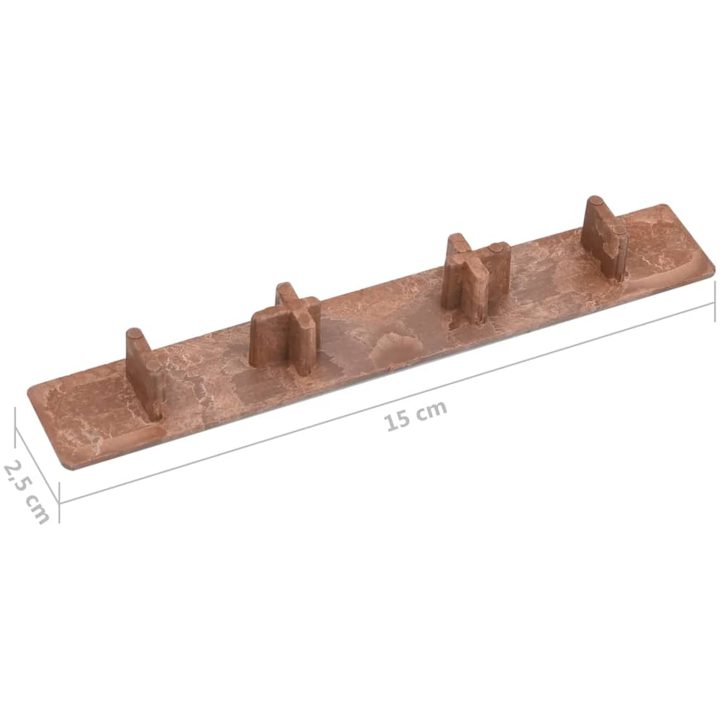 Kantlist 10 st brun plast vidaXL – bild 6