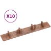 Kantlist 10 st brun plast vidaXL – miniatyr 1